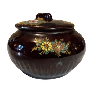 Vintage Hand Painted Vanity Jar Made in Japan